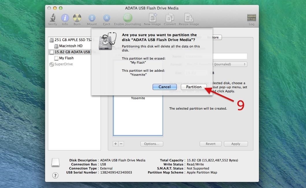 how to create partition on external hard drive mac